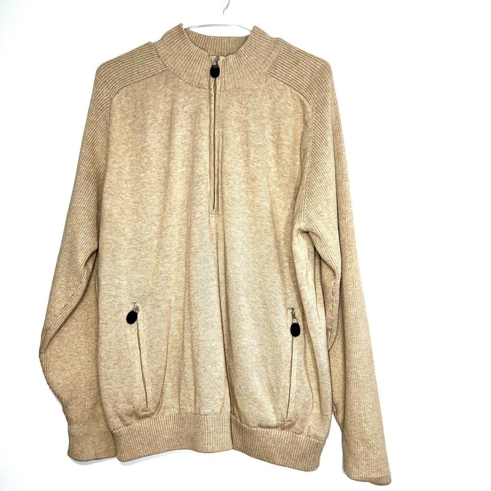 Tehama Half Zip Pullover Jacket 100% Combed Cotton Medium